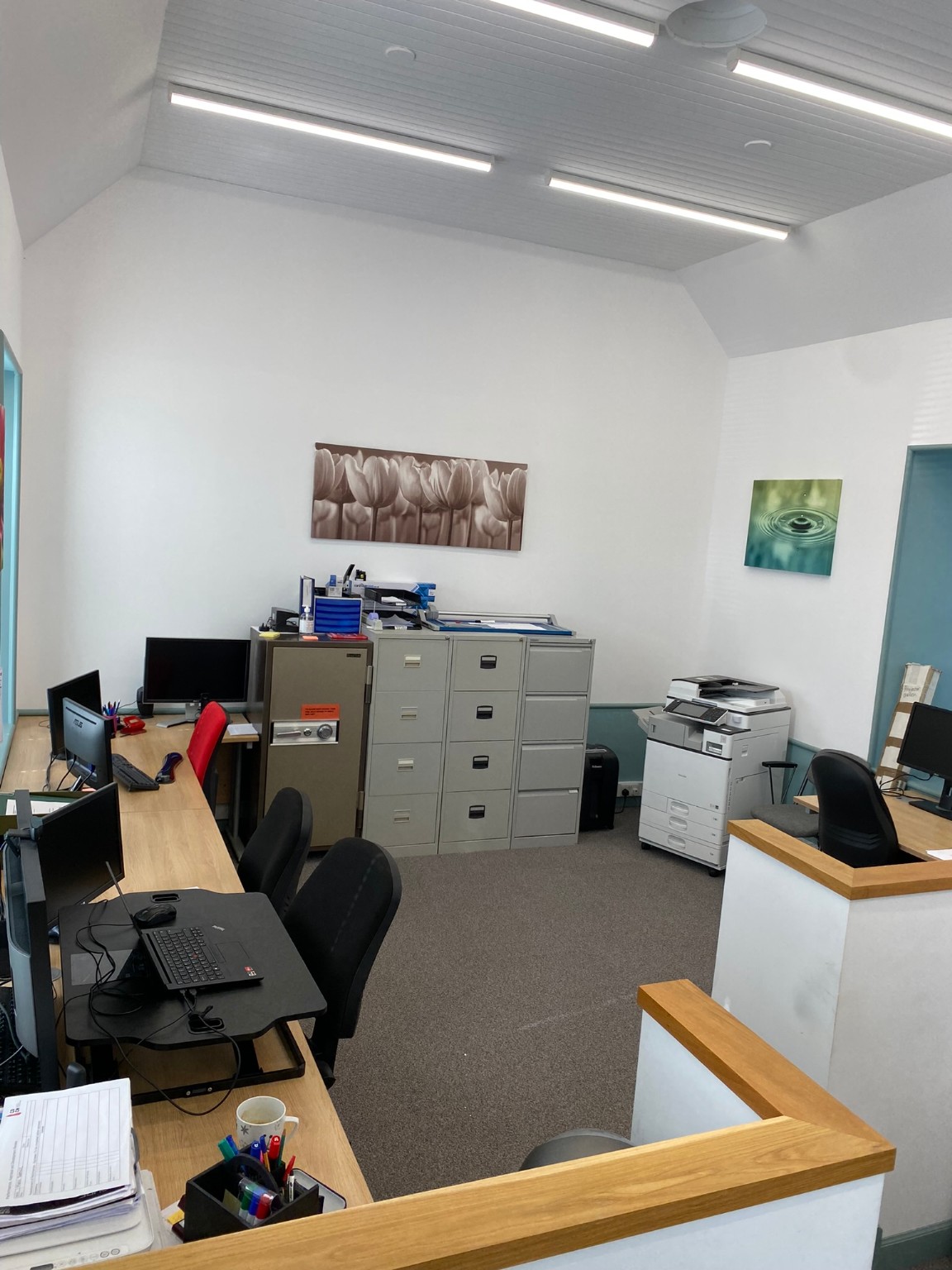 The completed office at the renovated Aald Skül