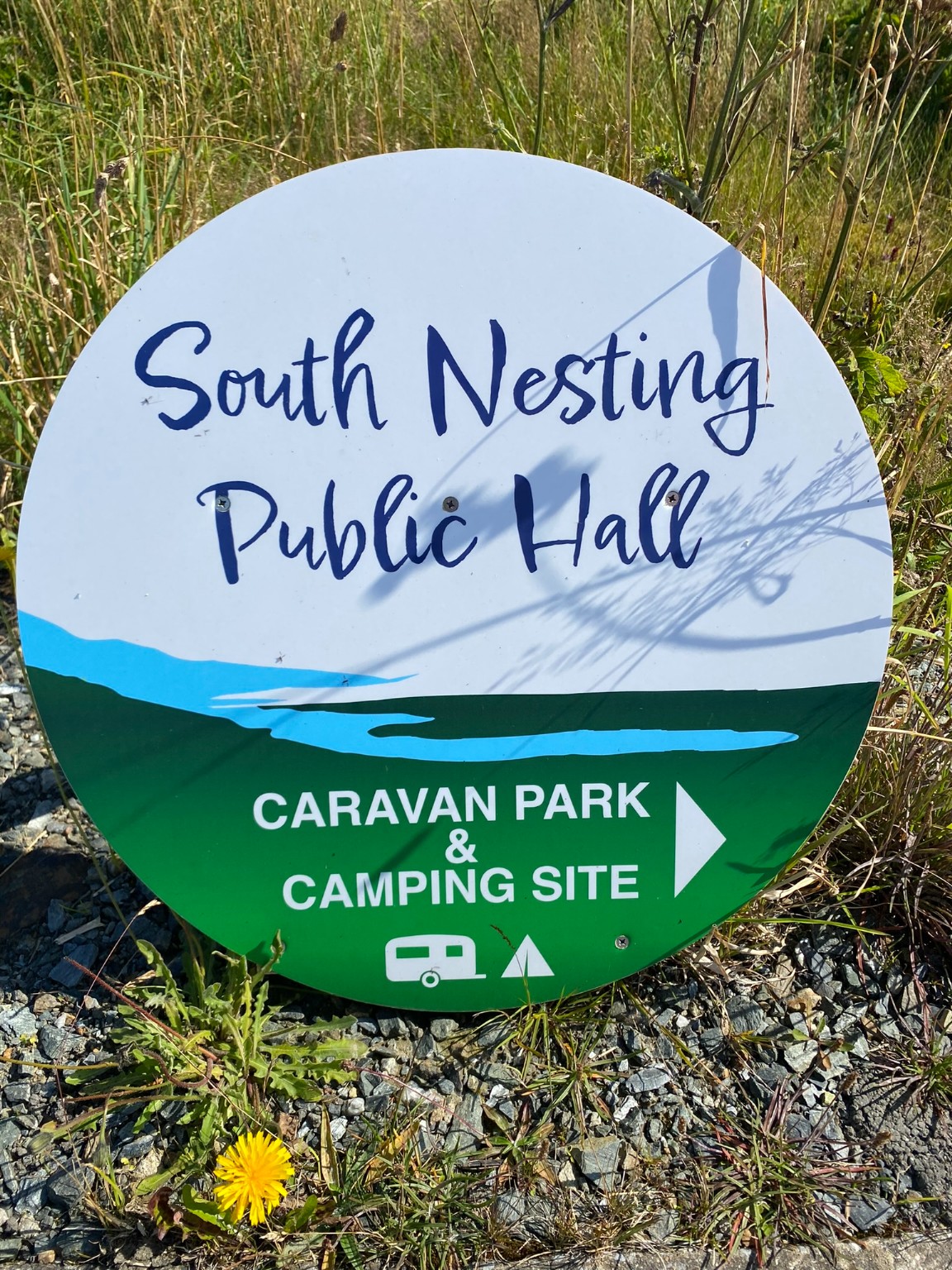 South Nesting Public Hall sign