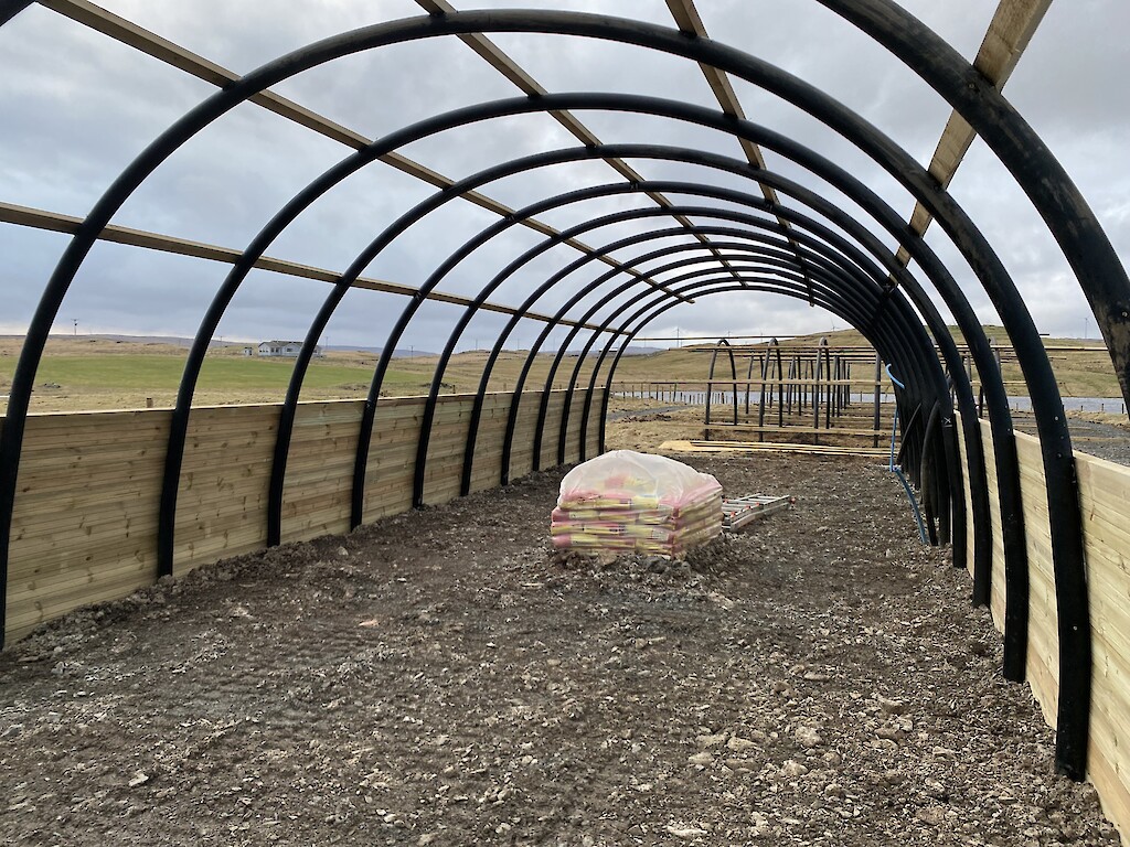 Construction of the Growing Spaces polycrubs
