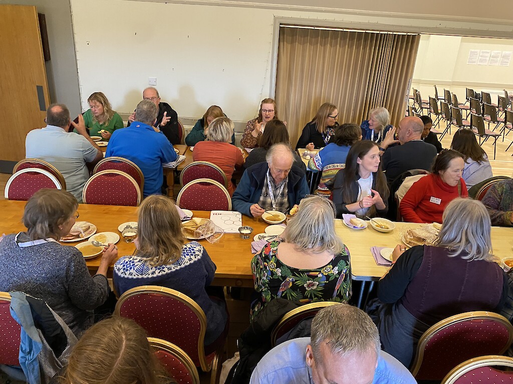 Community development groups gathering at South Nesting Hall